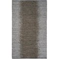 Flowers First 6 x 9 ft. Vintage Leather Hand Woven Rug, Light Grey & Grey - Medium Rectangle FL1889525